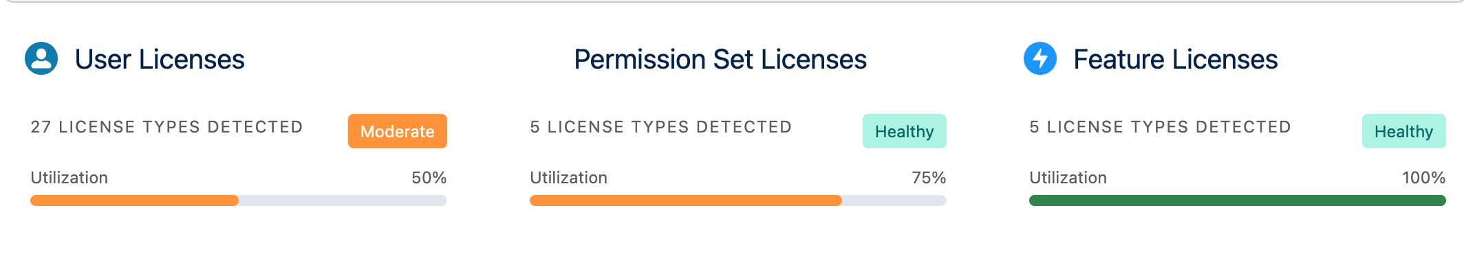 License type usage